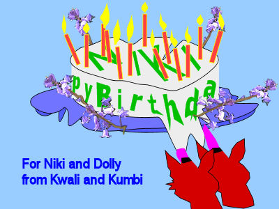 Niki's Birthday Cake, for Dolly too