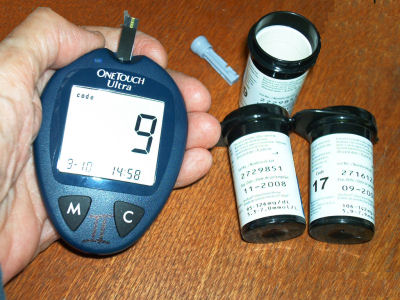 OneTouch Ultra Meter, test strip vials