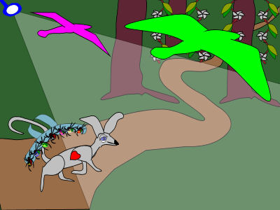 Novie, Vetsie and crew set out for the Syringe Forest