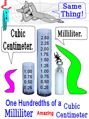 Milliliters and Cubic Centmeters are the Same Thing